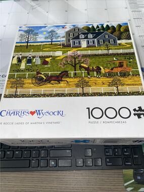 Charles Wysocki The Boccie Ladies of Martha's Vineyard Puzzle 1000 Pieces